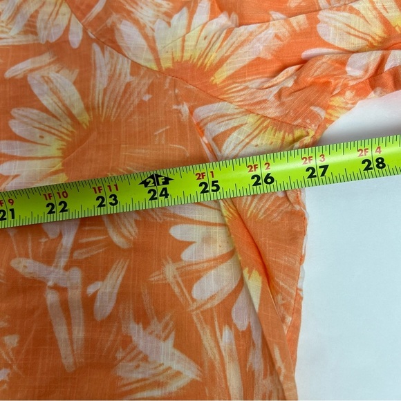 CJ BANKS Women’s Button Blouse Sz 3X Multi Color Floral Print 3/4 Sleeves - Picture 8 of 10